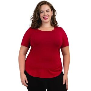 BLUE SKY Tessa Tee - Deep Red